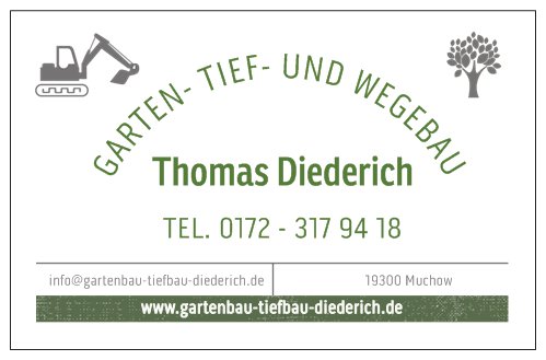 Thomas Diederich - Tiefbau Gartenbau Wegebau in Muchow